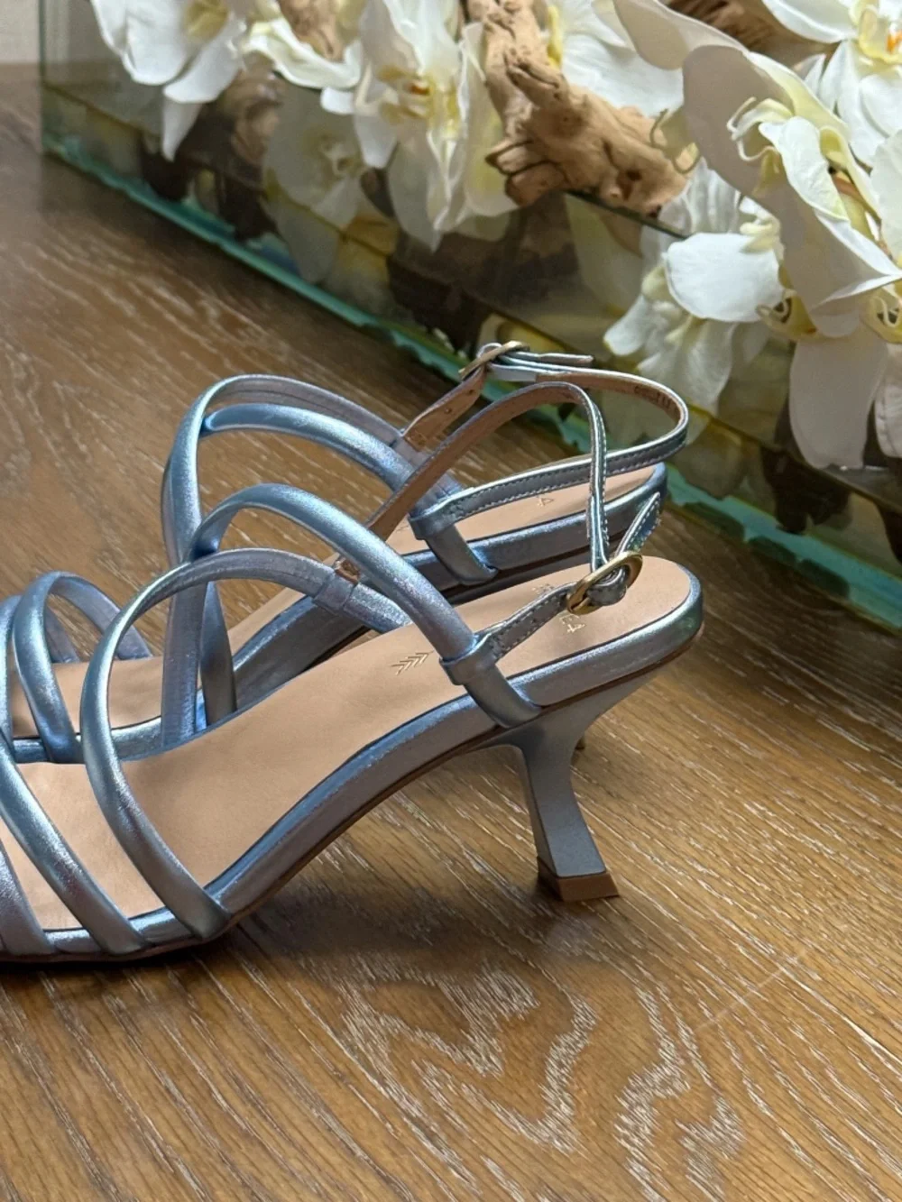 Frankie4 Giselle Blue Metallic heels - 8.5